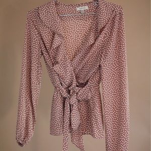 Max Studio Polka Dot Blouse